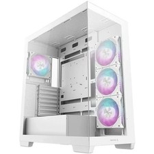 Deepcool CG580 4F Blanc – Boîtier PC Moyen Tour ATX avec 4 Ventilateurs ARGB PWM