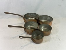 4 casseroles cuivre et étain