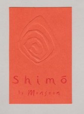 Carte publicitaire - advertising card  - Shimo by Monsoon