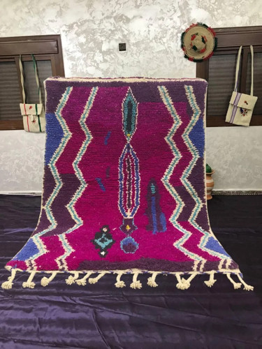 Tapis marocain laine beni - tapis,