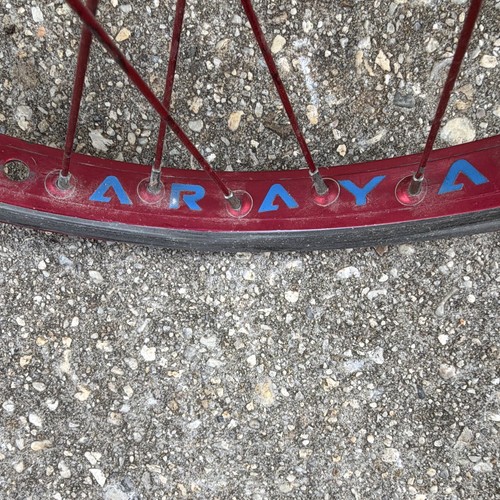 Araya 20x1 red bmx wheel - red,
