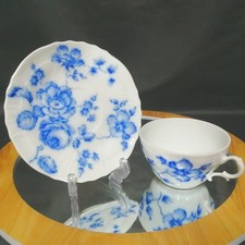 Soucoupe tasse Richard Ginori rose bleu 1735 fine de rangement pour la maison