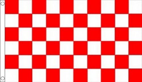 Drapeau damier rouge blanc - drapeau,