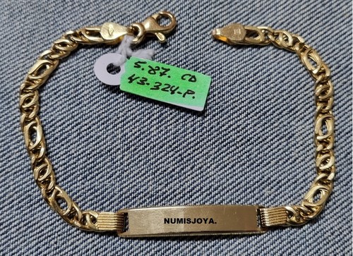 Bracelet with plate for - with,