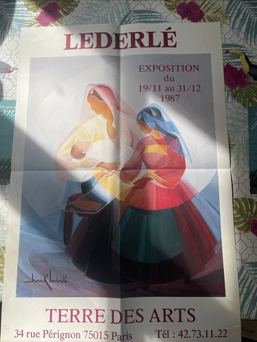 Affiche lederle terre - des, arts