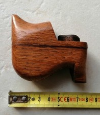VIT - Tabatière boite à tabac ancienne sabot bois à système 