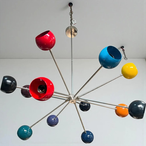 Lustre sputnik multicolore - 12,