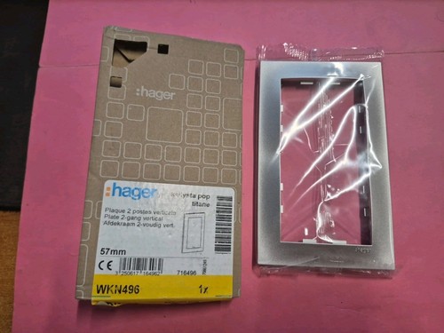 Hager wkn496 plaque - -, double