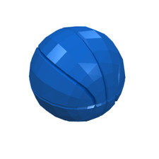 LEGO® Part 43702 - Ball, Sports Basketball Plain - Blue/Bleu