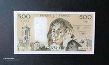 Billet  500 fr Pascal En Très Très Bon État Très Beau Billet & Sa Documentation 
