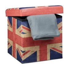 Tabouret pliable pouf de rangement 40 L tabouret pliant pouf pliable 300 kg