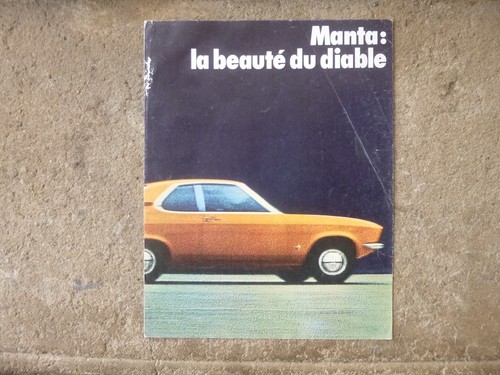 Prospectus opel manta - manta, a