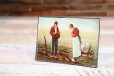 ANCIEN CADRE EN VERRE BOMBÉ