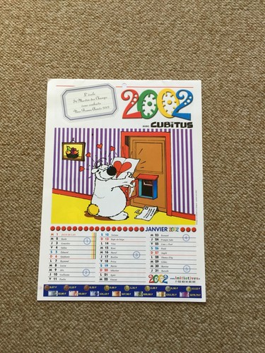 Calendrier cubitus 2002 - bd,