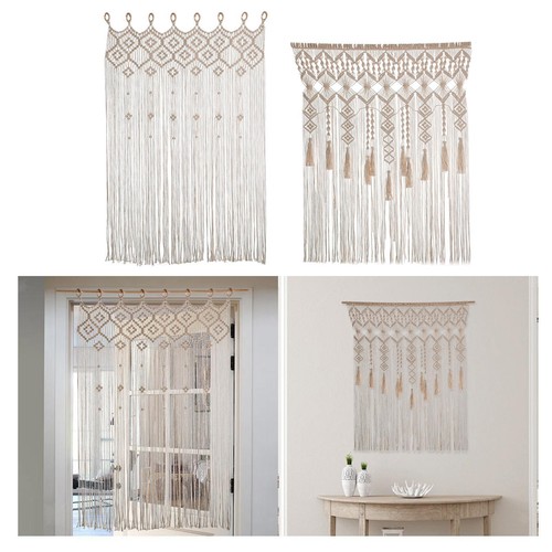 Rideau mural macramé - rideau,