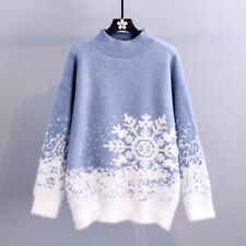 Femme Pull Noël Col Roulé