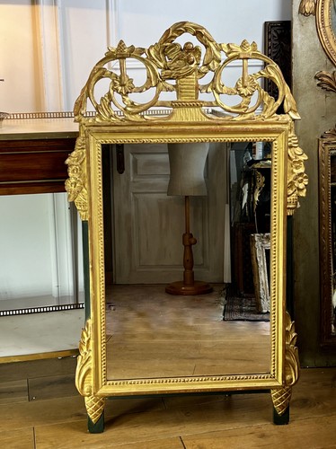 Miroir bois sculpté doré - miroir,