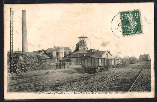 Cpa denain nord fosse - cpa, /nord,