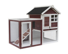 habrita poulailler bicolore standard bi-corps 2-3 poules po1206 