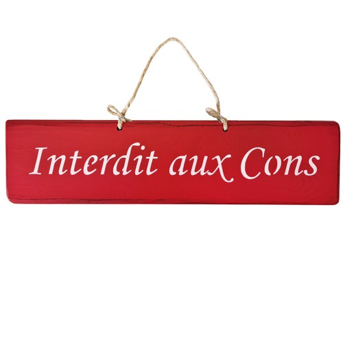 Plaque décorative bois - en,