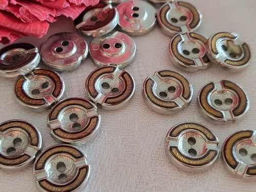 Lot boutons vintage alliage - lot,