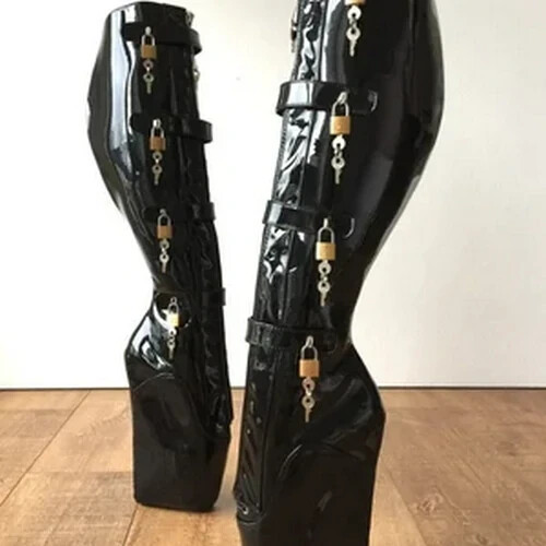 Jamais servit ballet - boots, pvc