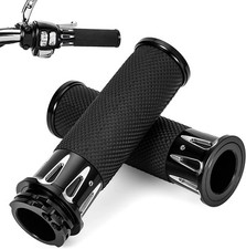 SUPERBES POIGNÉES BLACK CUT GRIP POUR HARLEY-DAVIDSON ET AUTRES CUSTOM