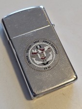 Très rare 1972 original Zippo USS JOHN F.KENNEDY CVA-67 Vendu Dans L'état !! 