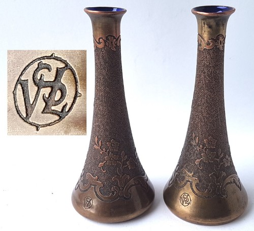 Vases glas with overlay - glas,