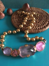 Vintage Collier Doré Rose