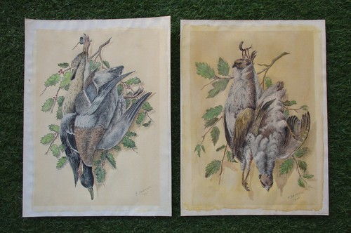 Superbe paire dessins - paire, de