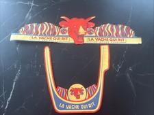 2 VISIÈRES EN CARTON PUBLICITAIRES LA VACHE QUI RIT TOUR DE FRANCE  ANNÉES 50-60