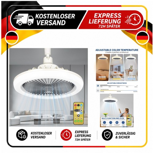 Ventilateur plafond led e27 - ventilateur,