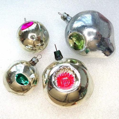 Boules anciennes vintage en - 4,