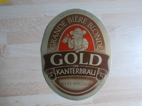 Autocollant bière gold - autocollant,