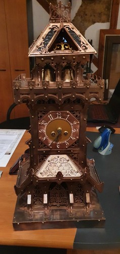 Pendule cuivre des années - pendule, en