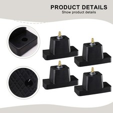 Lot de 4 supports caoutchouc anti vibrations pour installation climatiseur