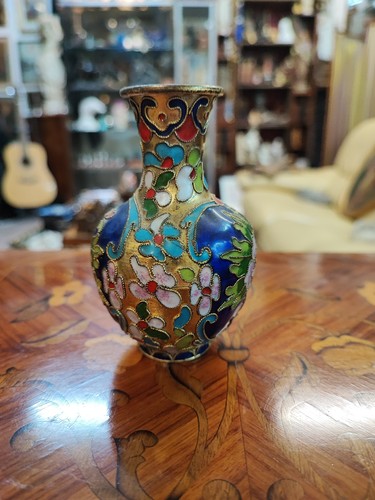Joli petit vase metal - vase, en