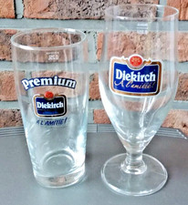 Superbe lot de 2 verres a bière diekirch à l'amitié Luxembourg différents