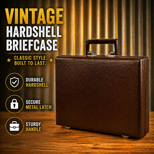 Vintage brown hard - vintage,