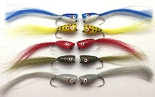 Pêche Bass Brochet Mouches 10 Paquet Luxe Poppers Taille 1 Eau Salé Truite Perch