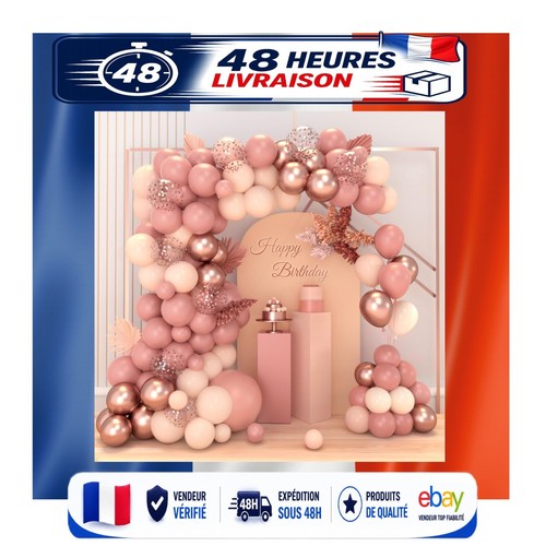 Arche ballons rose rétro - arche,