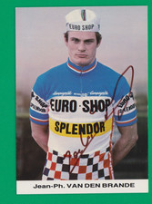 CYCLISME carte JEAN PHILIPPE VAN DEN BRANDE équipe EURO SHOP SPLENDOR Signée