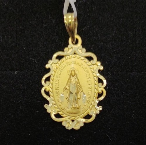 Pendentif médaille - or,