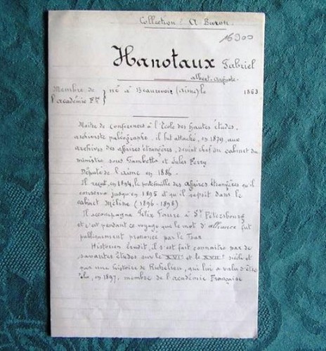 Lettre autographe signée - autographe, de