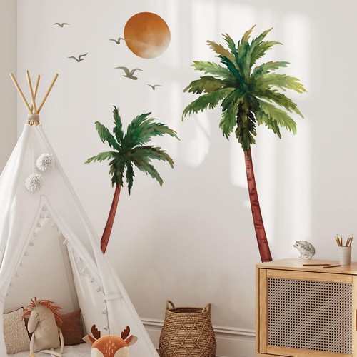 Stickers muraux boho palmier - muraux,