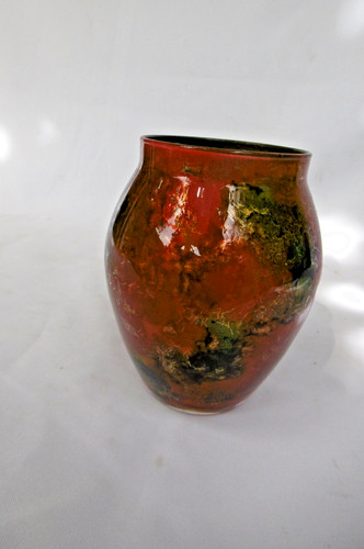 Vase verre laque line - vase,