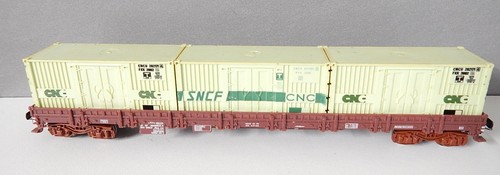 Jouef wagon plat long bogies - wagon,