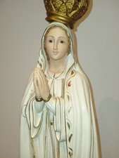 Fatima ND/Portugal/La VIERGE/ statue Religieuse/h.77cm/3,8kg/ceramique PEINT