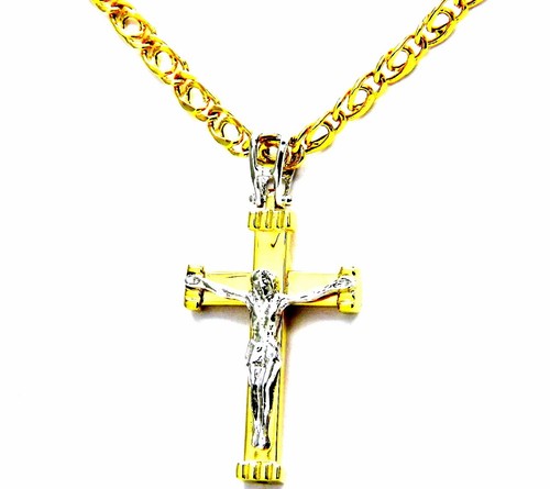Collier chaîne homme jaune - collier, or